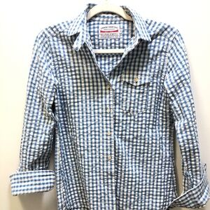 Guideboat Co. Canoe Shirting  Seersucker Cottage Core Beach or Preppy